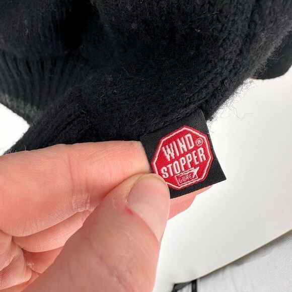 LAFUMA mens wool blend sweater Quarter‎ Zip lined black Windstopper large - Picture 6 of 13